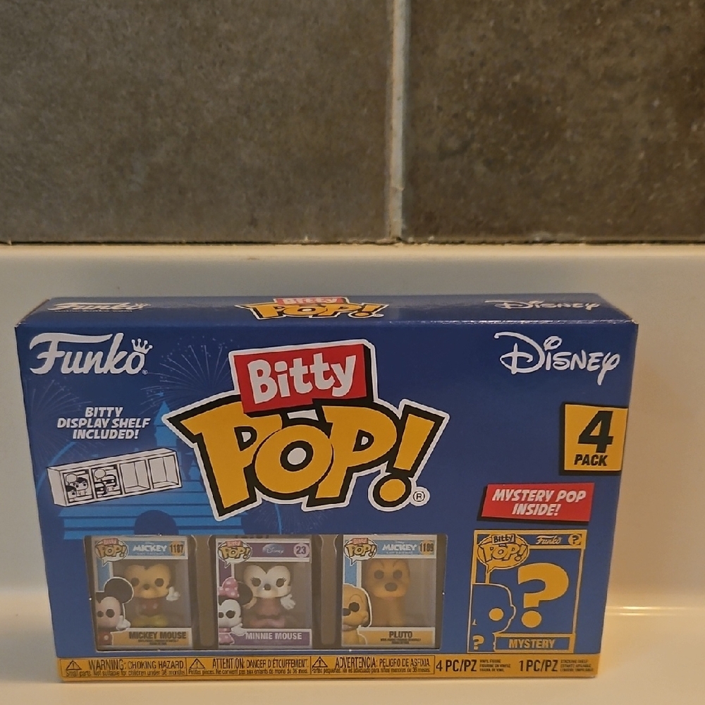 Funko Disney Bitty Pop! 4-Pack Minnie, Mickey, Pluto And Mystery Character